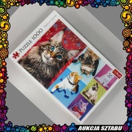 130 PUZZLE TREFL WESOŁE KOTY 1000 ELEMENTÓW