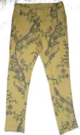 ZARA GETRY LEGGINSY KWIATKI BDB