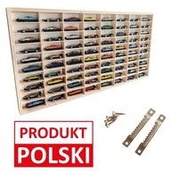 PÓŁKA NA HOT WHEELS AUTKA ORGANIZER RESORAKI TYPU SKLEJKA PREMIUM 80 miejsc