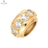 72140 ZAWIESZKA 18K POZŁACANA 18/10 MM charms z serduszkami