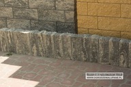 Palisada łupana, cegła, obrzeże 57x11x10 Multi