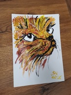 Rysunek Kot Gramy dla WOŚP