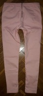 Spodnie damskie Morelowe cygaretki ZIP H&M M