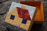 PUDEŁKO OBRAZ HAND MADE DENMARK PATCHWORK UNIKAT danish design