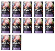 ZESTAW RAFI MOKRA karma dla psów DOROSŁYCH saszetka z KRÓLIKIEM 12x 500g