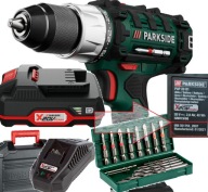 WIERTARKO-WKRĘTARKA PARKSIDE PABS 20-Li 20V +AKUMULATOR+ŁADOWARKA+WALIZKA