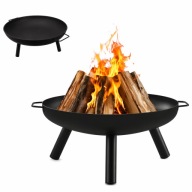 Palenisko ogrodowe na ognisko z uchwytami i trójnogiem, duże średnica 58cm