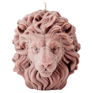 Świeca sojowa dekoracyjna Lew brązowy – ręcznie robiona | Nuvia Soy