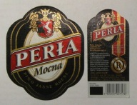 ETYKIETA PIWO PERŁA MOCNA BROWAR LUBLIN + KONTRA