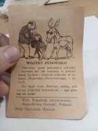 Stary Dokument Reklama Judaika Antysemityzm II RP Żydzi Samoobrona Narodu 3