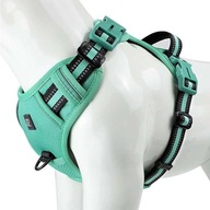 Szelki Uprząż dla psa z uchwytem klipsem do smyczy r. XL Zielony