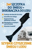 2w1 Szczotka do Śniegu + Skrobaczka do Lodu | Skrobaczka Samochodowa Zimowa