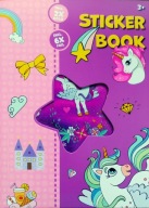 NAKLEJKI KSIĄŻKA Z NAKLEJKAMI JEDNOROŻCE UNICORN 18 STRON
