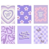 Zestaw plakatów „Purple Vibes” – Motywacyjne Plakaty Aesthetic