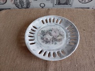 CERAMICZNA MALOWANA OZDOBNA PATERA TALERZ TACA SHABBY CHIC