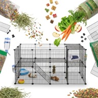 Klatka Kojec dla Królika 2-poziomowy – Przestronny Wybieg