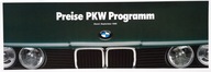 Prospekt BMW Preise PKW Programm Cennik 9 / 1989