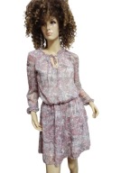 MOHITO romantyczna sukienka szyfonowa falbana 34