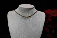 ŁAŃCUSZEK ZE STALI CHIRURGICZNEJ 316L POZŁACANY ZAWIESZKA