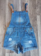 Krótkie spodenki jeansowe ogrodniczki MISS E-VIE 140