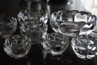 ROYAL COPENHAGEN PATERA MISA PATERY ŚWIECZNIKI KOMPLET 7szt. LOTUS KRYSZTAŁ