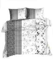 pościel z flaneli 180x200 +2x70x80 + 2x40x40 guzik F 117 zabajona