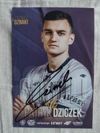 Zdjęcie 10x15 autograf Piast Gliwice Gol Patryk Dziczek sezon 2023/24