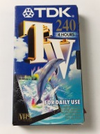 TDK TV 240 KASETA VIDEO VHS MAGNETOWID