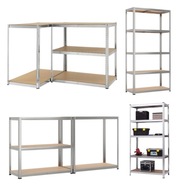 REGAŁ MAGAZYNOWY METALOWY GARAŻOWY DO PIWNICY DOOC 180X90X40 MAX 875KG BIUR