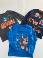 Zestaw t-shirt rozm 116cm 3 sztuki