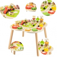 Viga PolarB Stolik Edukacyjny Piramidka Aktywności Zabawka dla Dzieci