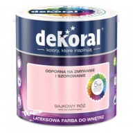 Dekoral MOC KOLORU Farba lateksowa do wnętrz bajkowy róż 5l