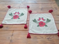 SKANDYNAWSKI DEASIGN POSZEWKI NA PODUSZKĘ SIKORKI CHWOSTY 2szt. 46x46 nr.12