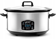 Wolnowar Yoer Slow Cooker 6,5L INOX LCD 320W Ceramiczny Garnek Programator