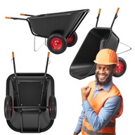 TACZKA OGRODOWA DWUKOŁOWA KOLEBA WÓZEK PASZOWY JAPONKA SPAWANA 350L HIGHER