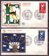 Francja CEPT Europa koperta FDC 1958 (2)