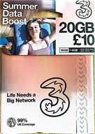 Three 3 5G Mobile UK ANGLIA 3w1 WYSYŁKA Z POLSKI