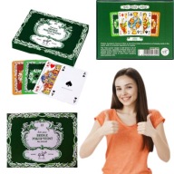 HIT PIATNIK KARTY LIŚCIE DĘBU BRIDGE POKER WHIST 2 TALIE .