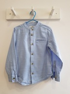 MATALAN niebieska koszula długi rękaw stójka 116