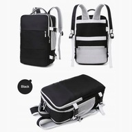 BAGAŻ PODRĘCZNY PLECAK PODRÓŻNY 40X20X25CM RYANAIR WIZZAIR CZARNY LAPTOP