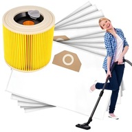 Worki do Karcher WD2/WD3/WD6 SE4001 – 10szt + filtr GRATIS
