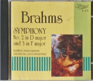 Brahms Symphonies No. 2 & 3 Bamberg Philharmonic Hans Swarowsky EX CD Irl
