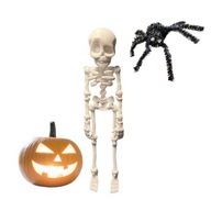SZKIELET człowieka sztuczny kościotrup 19cm wiszący dekoracja HALLOWEEN