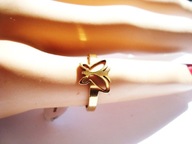 Pierścionek Złoty Motyl Motylek 11 6 Stal Chirurgiczna Nierdzewna