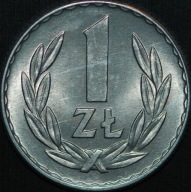 1 złoty 1966 - menniczy egzemplarz
