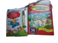 Mój zeszyt ćwiczeń PIERWSZE LITERY + obrazkowy SLOWNIK ANGIELSKI