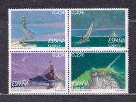 HISZPANIA ** Komiksy: ptak, statki, latarnia morska Mi 3931-34