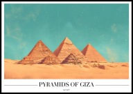 A2 PLAKAT PIRAMIDY W GIZIE EGIPT PYRAMIDS OF GIZA EGYPT
