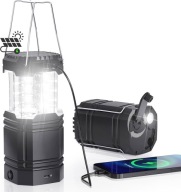 LAMPA AKUMULATOROWA LED KEMPINGOWA SOLARNA CL1000 ZIELONA