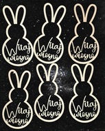 1x Zając 20cm drewniany Witaj wiosno zawieszka ozdoba na wielkanoc